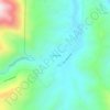 Fouts Springs topographic map, elevation, terrain