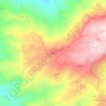 Lasa topographic map, elevation, terrain