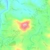 Piedra Blanca topographic map, elevation, terrain