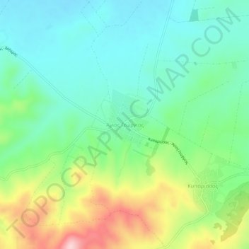 Saint George topographic map, elevation, terrain