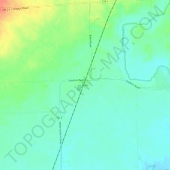 Rollo topographic map, elevation, terrain