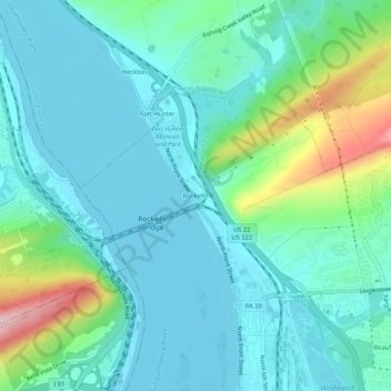 Rockville topographic map, elevation, terrain