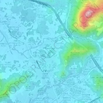Stag Hill topographic map, elevation, terrain