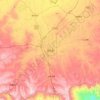 Zhangbei topographic map, elevation, terrain