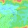 Peechi Dam topographic map, elevation, terrain