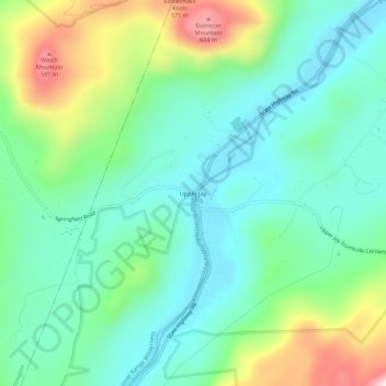 Upper Jay topographic map, elevation, terrain