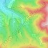 Policzne topographic map, elevation, terrain