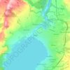 Taupō topographic map, elevation, terrain