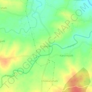 Enigadale topographic map, elevation, terrain