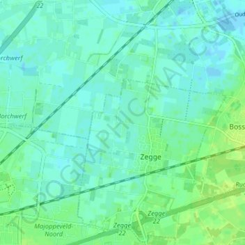 Heesterbosch topographic map, elevation, terrain