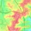 Bentley Heath topographic map, elevation, terrain