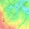 Noirchain topographic map, elevation, terrain