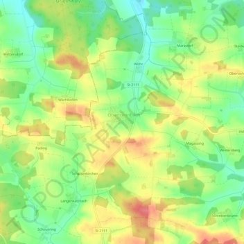 Obertrennbach topographic map, elevation, terrain
