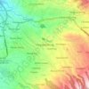 Megamendung topographic map, elevation, terrain