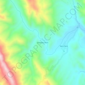 Estancia Ucuri topographic map, elevation, terrain