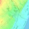 Leithfield topographic map, elevation, terrain