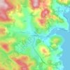 Geeveston topographic map, elevation, terrain