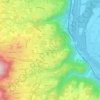 Fontachard topographic map, elevation, terrain