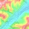 Macine topographic map, elevation, terrain