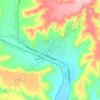 Sanderson topographic map, elevation, terrain