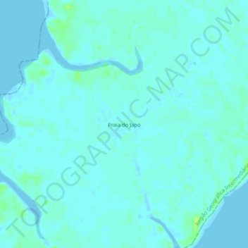 Praia do Japo topographic map, elevation, terrain