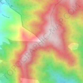 Cerro Azul topographic map, elevation, terrain