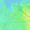 Hard topographic map, elevation, terrain