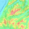 Serra Riondino topographic map, elevation, terrain