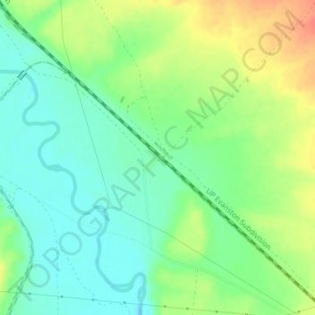 Bryan topographic map, elevation, terrain
