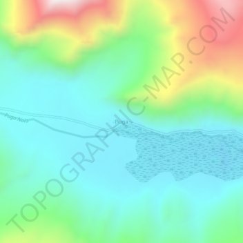 Puga topographic map, elevation, terrain