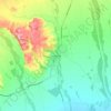 Geraldine topographic map, elevation, terrain
