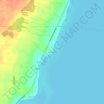 Birchwood topographic map, elevation, terrain
