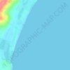 Brittas Bay topographic map, elevation, terrain