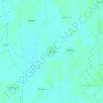 Rayat topographic map, elevation, terrain