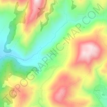 Komi topographic map, elevation, terrain