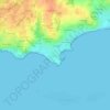 Saint-Jacques topographic map, elevation, terrain