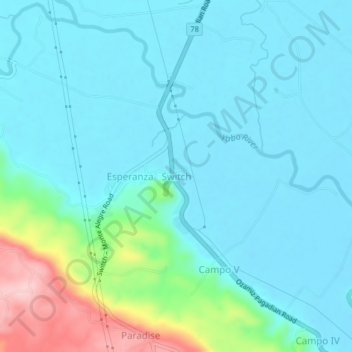 Switch topographic map, elevation, terrain