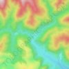 Sllemana topographic map, elevation, terrain
