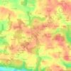 Coëtulaire er Hoed topographic map, elevation, terrain