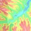 朱阳镇 topographic map, elevation, terrain