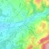 Fougerolles topographic map, elevation, terrain