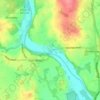 Holt Fleet topographic map, elevation, terrain