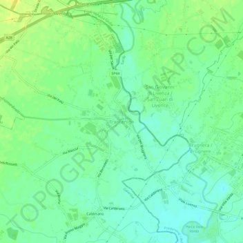 Francenigo topographic map, elevation, terrain