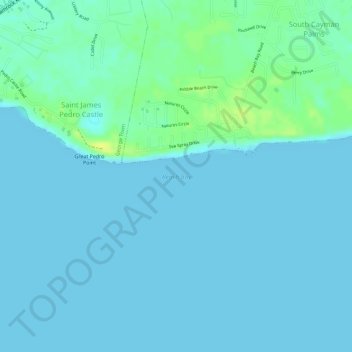 Beach Bay topographic map, elevation, terrain
