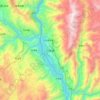 巧家县 topographic map, elevation, terrain