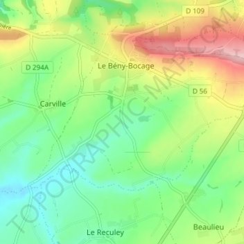 Les Grandes Haises topographic map, elevation, terrain
