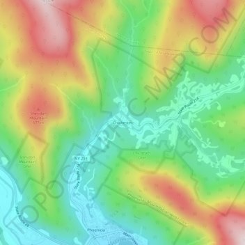 Chichester topographic map, elevation, terrain