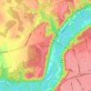 Krimulda topographic map, elevation, terrain