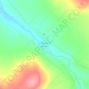 Caatinga do Moura topographic map, elevation, terrain