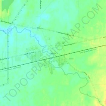 Wende topographic map, elevation, terrain